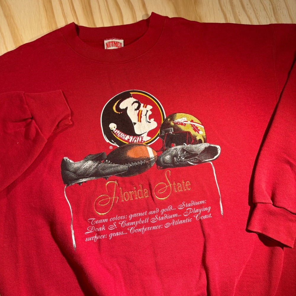 Nutmeg Mills Men's‎ Florida State Seminoles Crewneck Sweatshirt Vintage Size XL